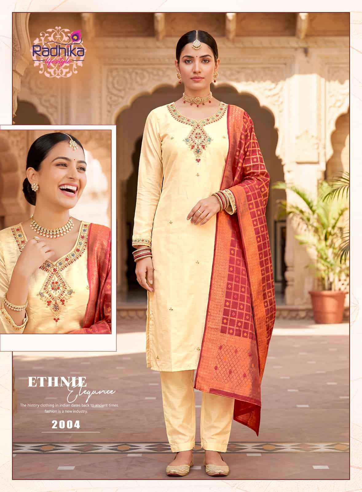 Radhika Lifestyle Kayra Vol 2 Pure Cosmos Readymade Suits Wholesale Price ( 4 Pcs Catalogue )