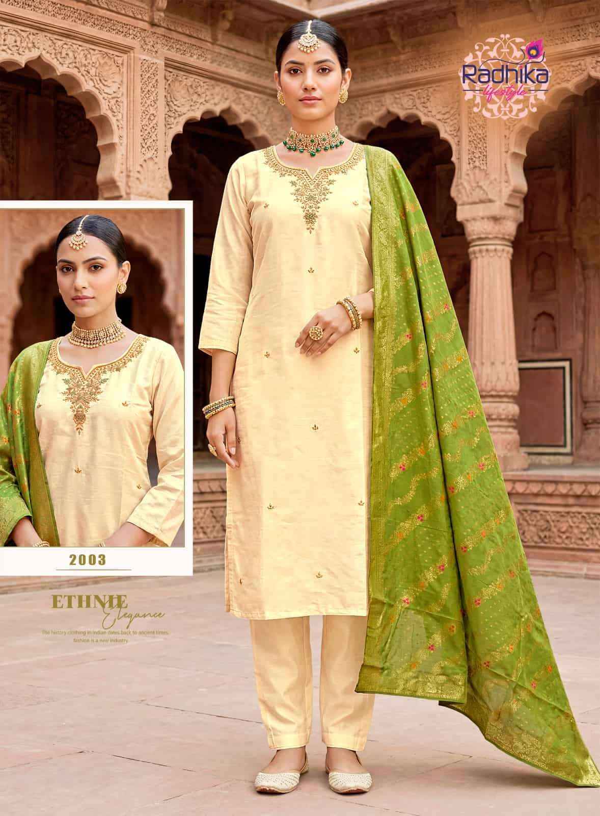 Radhika Lifestyle Kayra Vol 2 Pure Cosmos Readymade Suits Wholesale Price ( 4 Pcs Catalogue )