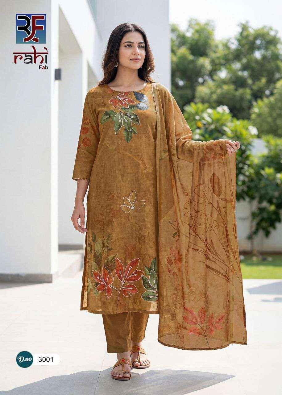 RAHI FAB RISING SILVER VOL 3 COTTON DRESS MATERIAL WHOLESALE PRICE ( 8 PCS CATALOGUE )