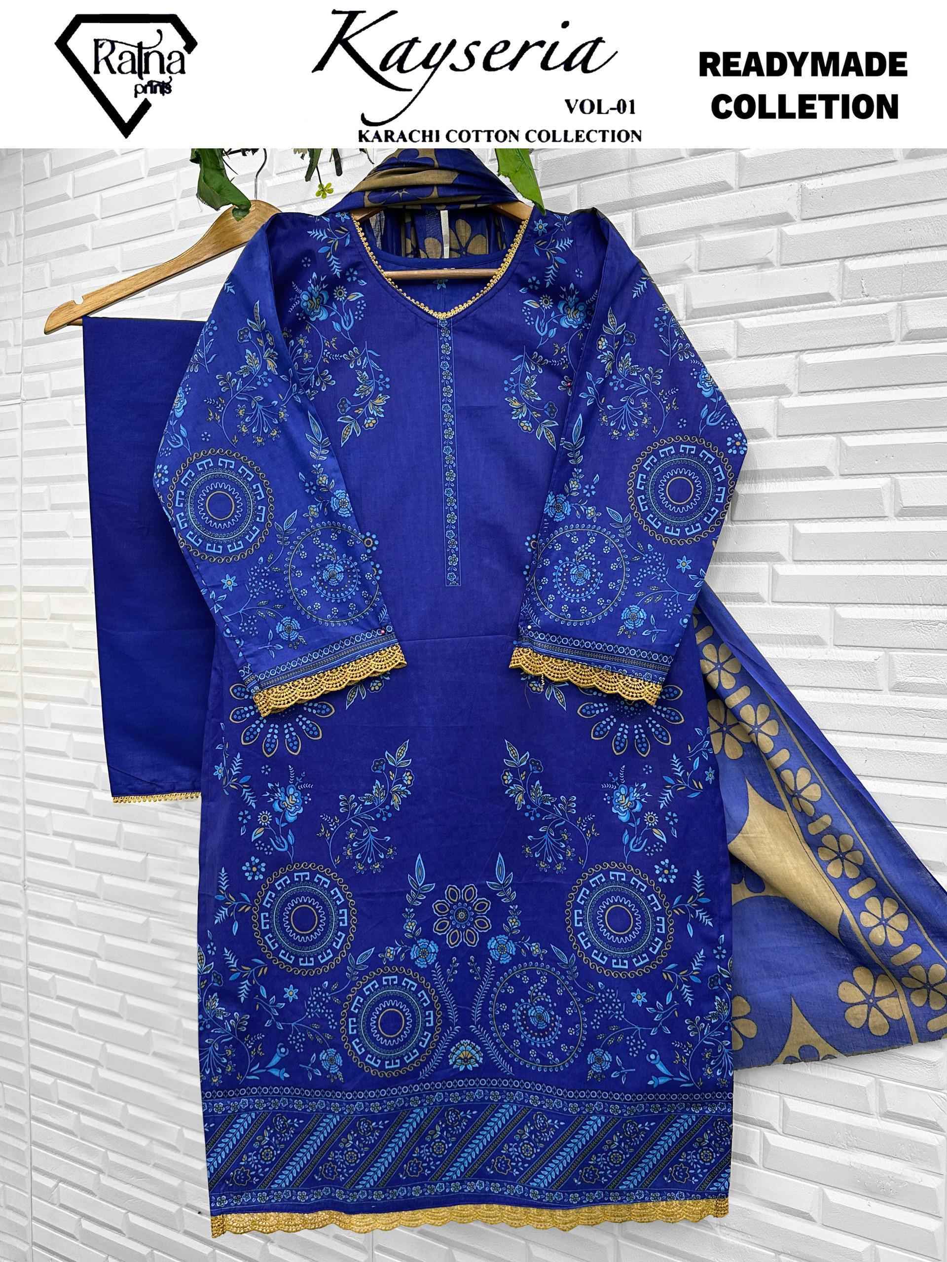Ratna Prints Kayseria Vol 1 Readymade Cotton Dress Collection ( 4 Pcs Catalog )