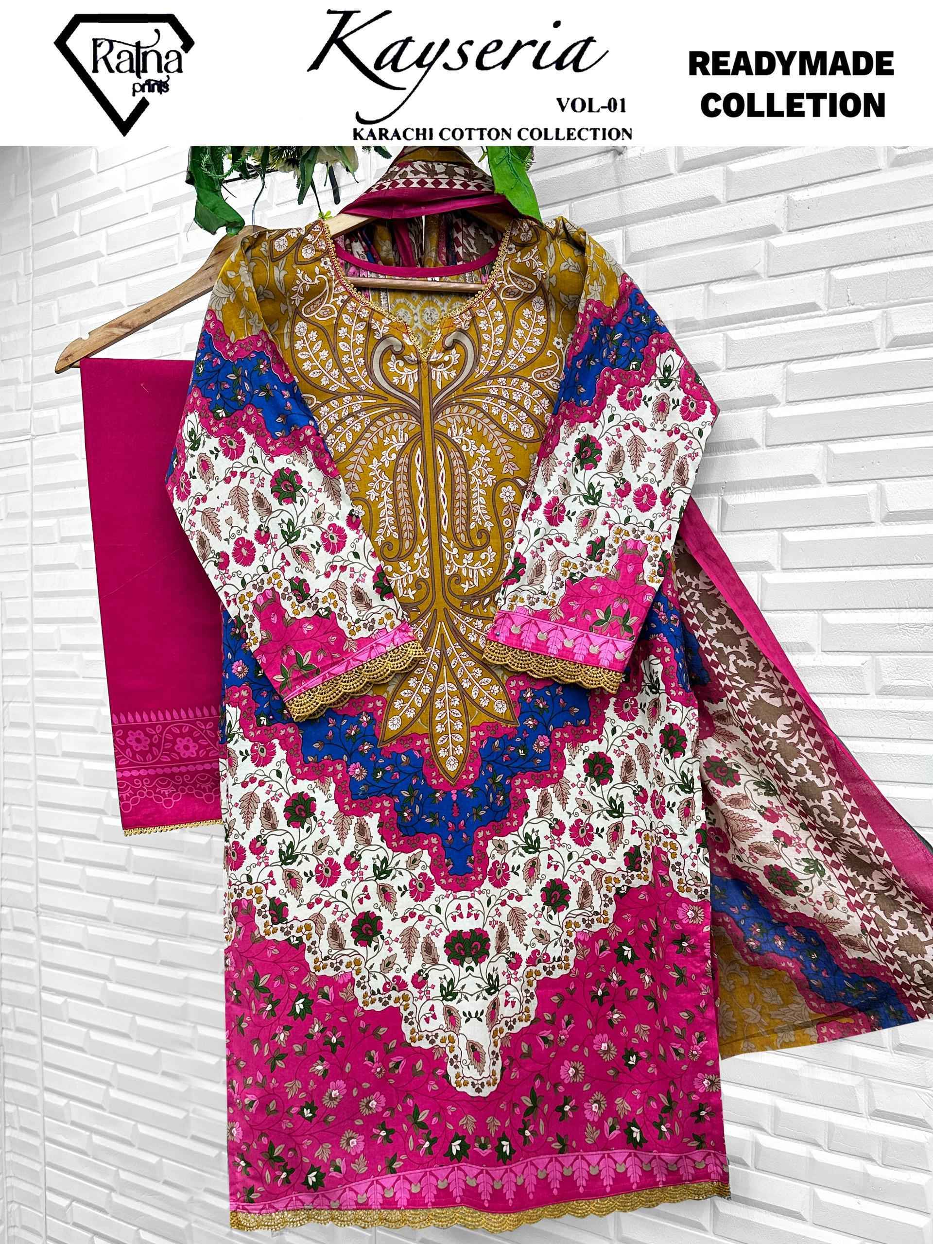 Ratna Prints Kayseria Vol 1 Readymade Cotton Dress Collection ( 4 Pcs Catalog )