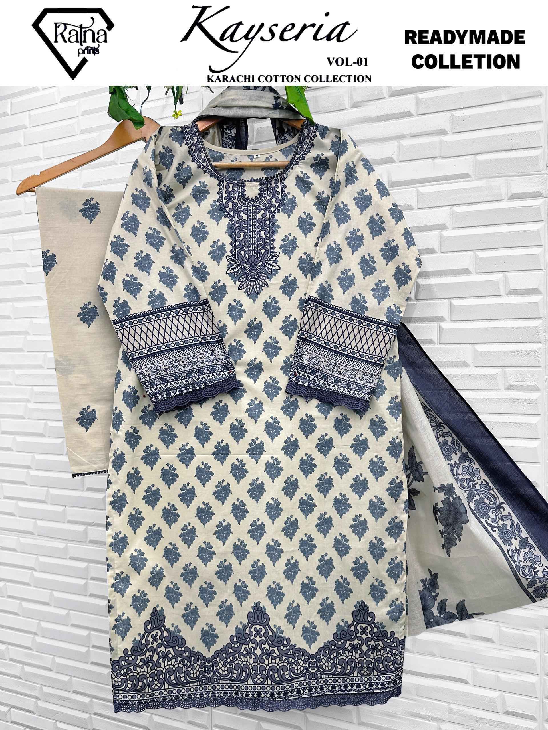 Ratna Prints Kayseria Vol 1 Readymade Cotton Dress Collection ( 4 Pcs Catalog )