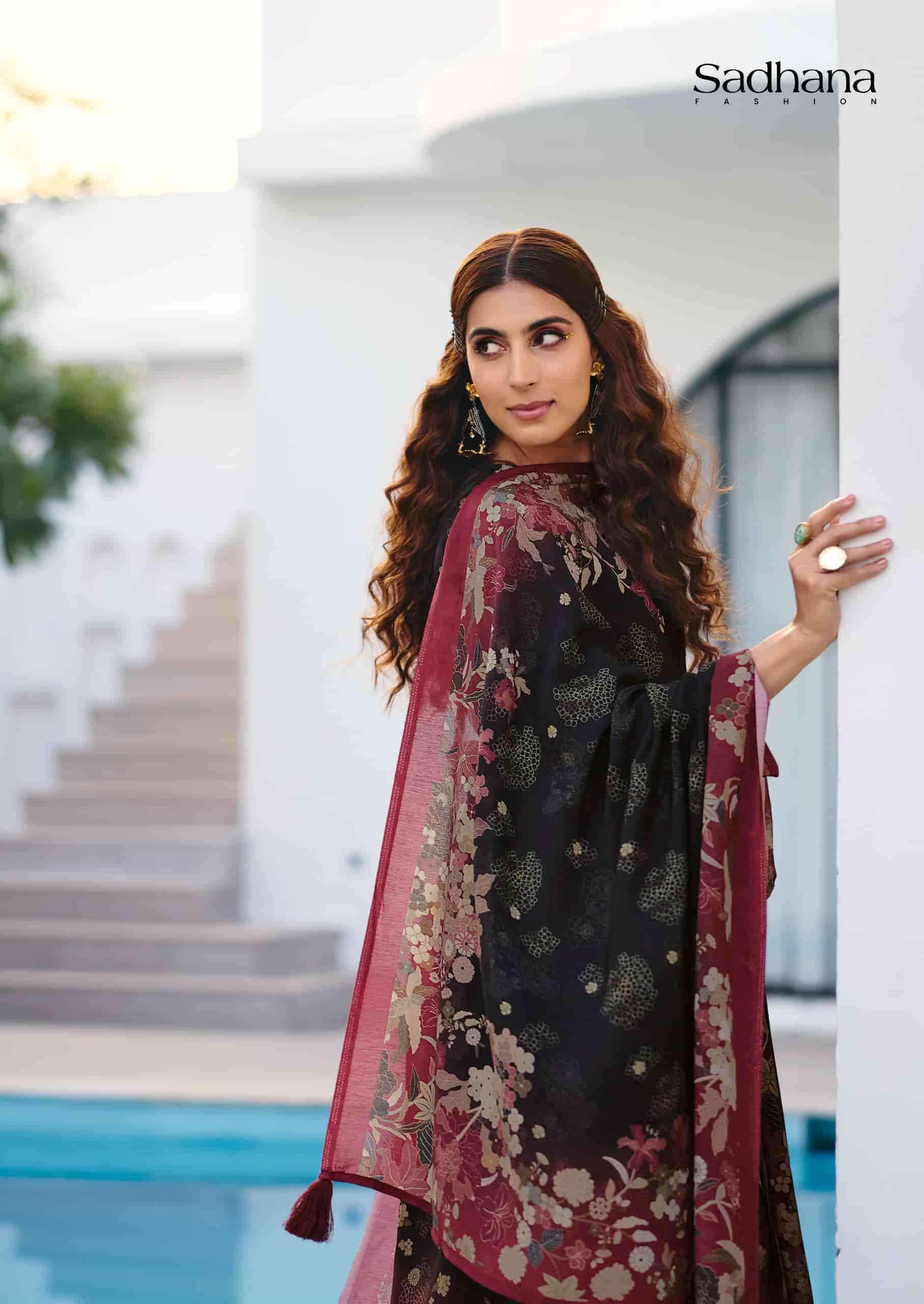 Sadhana Fashion Ether Muslin Silk Dress Material Wholesale Price ( 6 Pcs Catalogue )