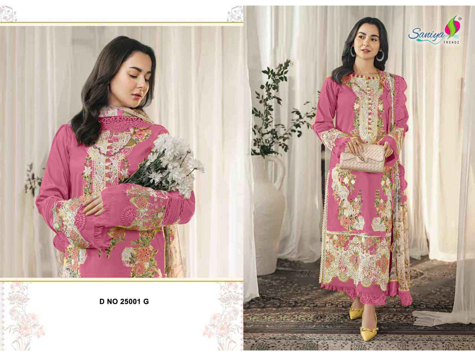 Saniya Trendz 25001 Ghi Pakistani Cotton Dress Collection ( 3 Pcs Catalog )