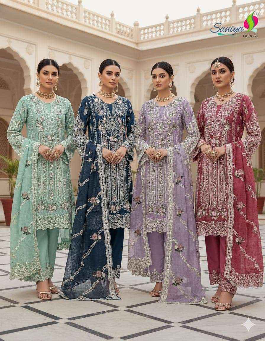 Saniya Trendz Ombre Vol-5 Designer Cotton Pakistani Suit Wholesale Price ( 4 Pcs Catalogue )