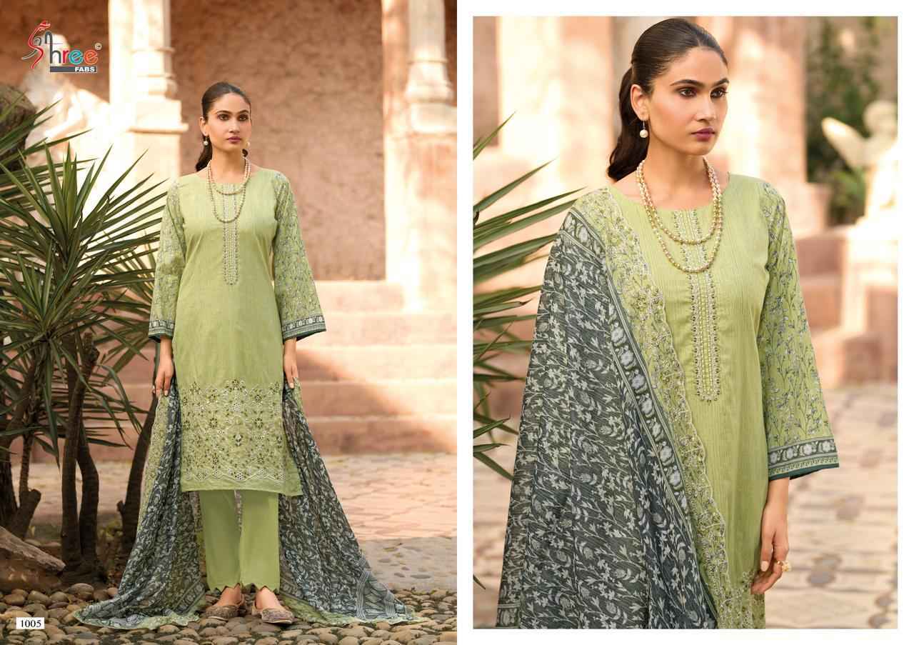 Shree Fabs Bin Saeed Lawn Collection Vol 25 Cotton Dress Material Wholesale Collection ( 6 Pcs Catalog )