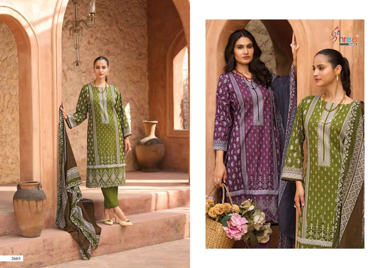 Shree Fabs Bin Saeed Lawn Collection Vol 26 Cotton Pakistani Suits Wholesale Price ( 6 pcs Catalogue )