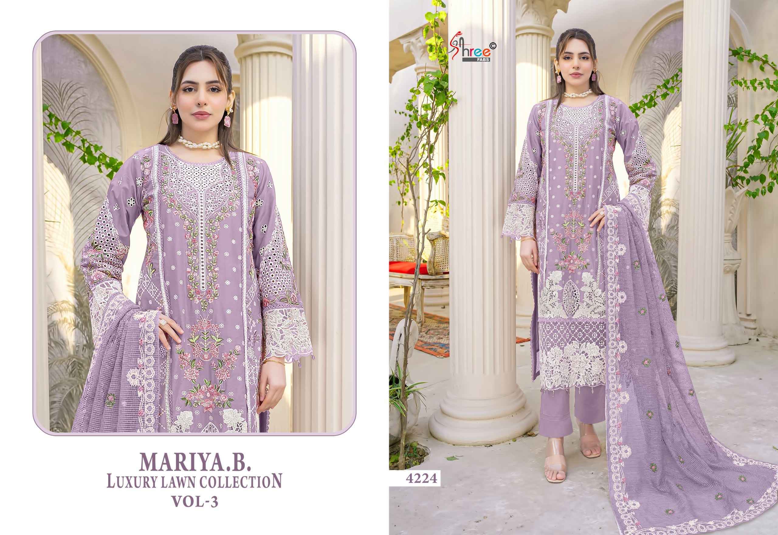 Shree Fabs Mariya B Luxury Lawn Collection Vol 3 Cotton Dress Collection ( 6 Pcs Catalog )