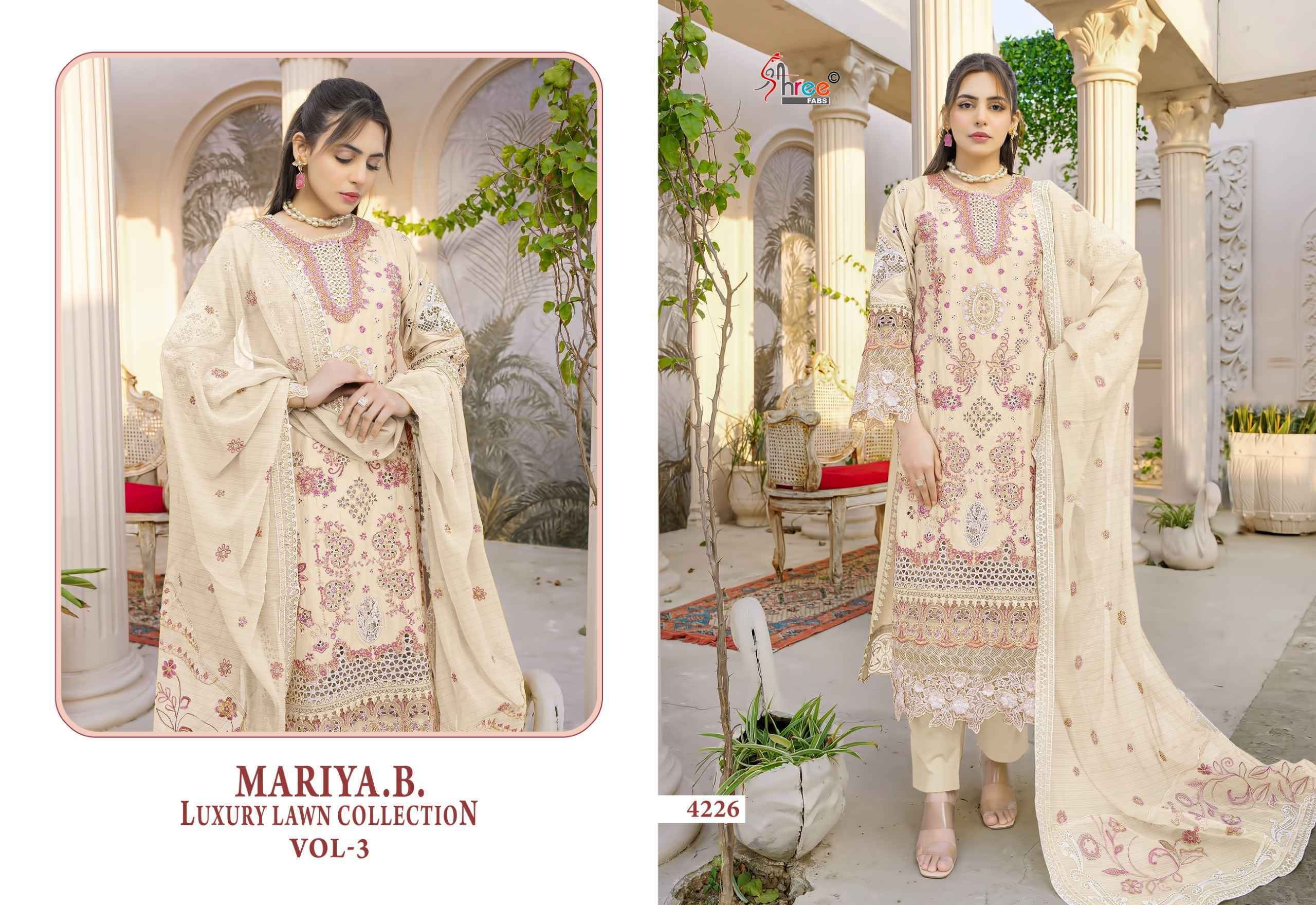 Shree Fabs Mariya B Luxury Lawn Collection Vol 3 Cotton Dress Collection ( 6 Pcs Catalog )