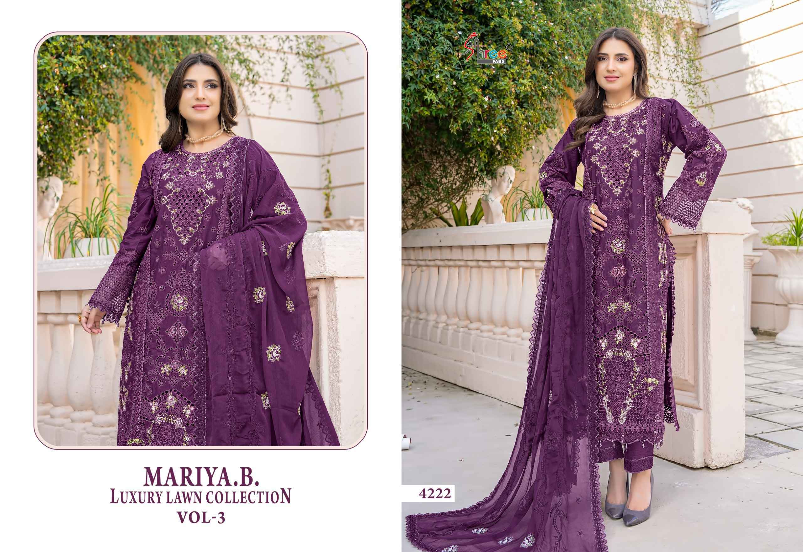 Shree Fabs Mariya B Luxury Lawn Collection Vol 3 Cotton Dress Collection ( 6 Pcs Catalog )
