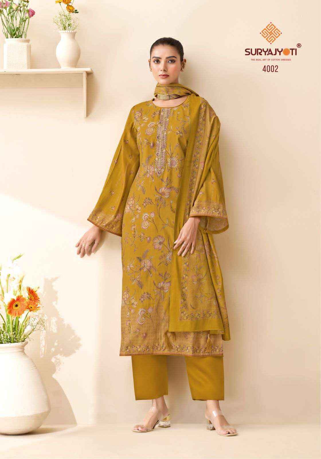 Suryajyoti Kajal Vol 4 Pure Modal Silk Ladies Dress Collection ( 6 Pcs Catalog )