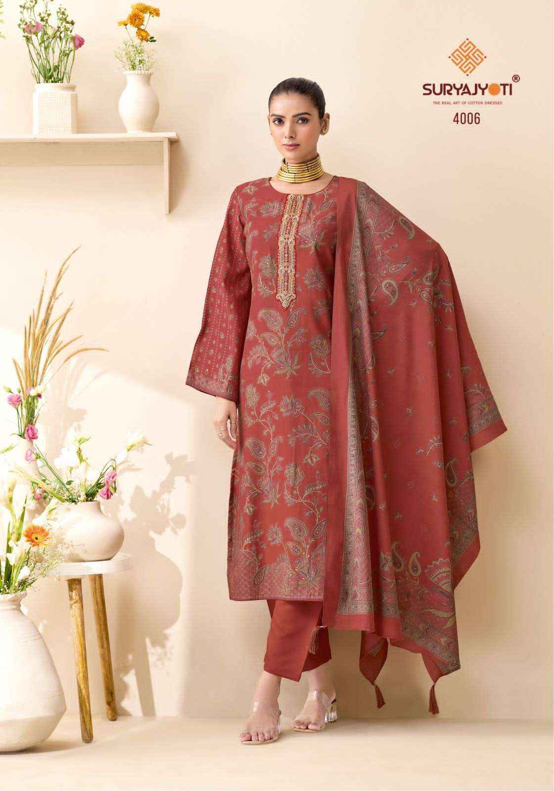 Suryajyoti Kajal Vol 4 Pure Modal Silk Ladies Dress Collection ( 6 Pcs Catalog )