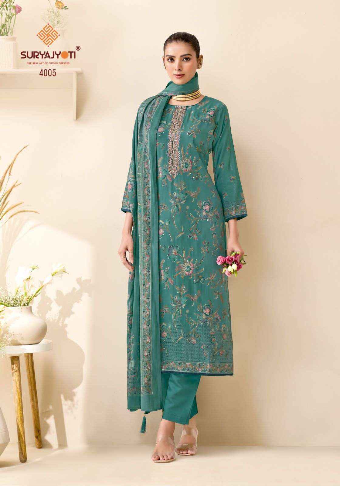 Suryajyoti Kajal Vol 4 Pure Modal Silk Ladies Dress Collection ( 6 Pcs Catalog )