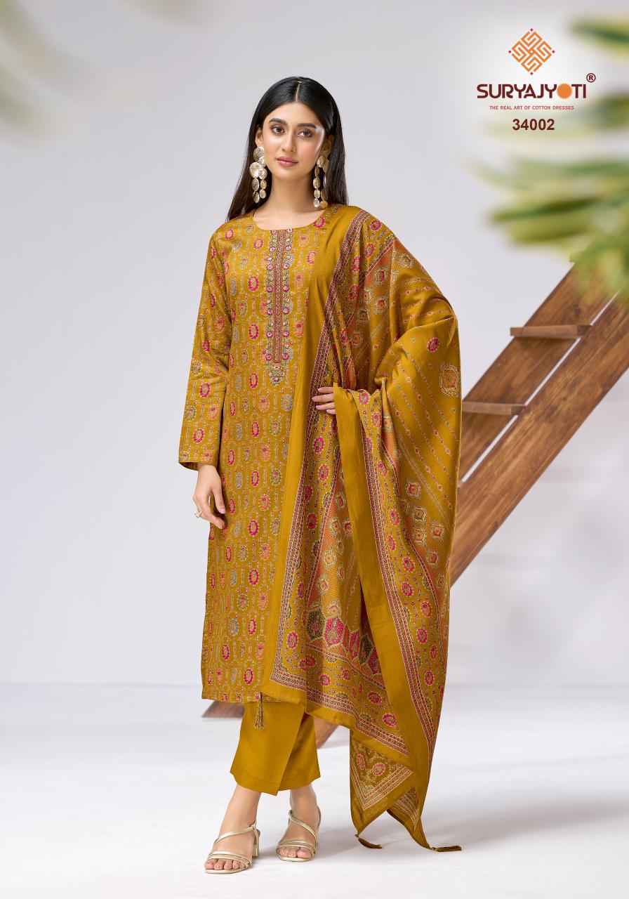Suryajyoti Kalki Vol 34 Jam Satin Salwar Kameez Wholesale Rate ( 8 Pcs Catalog )
