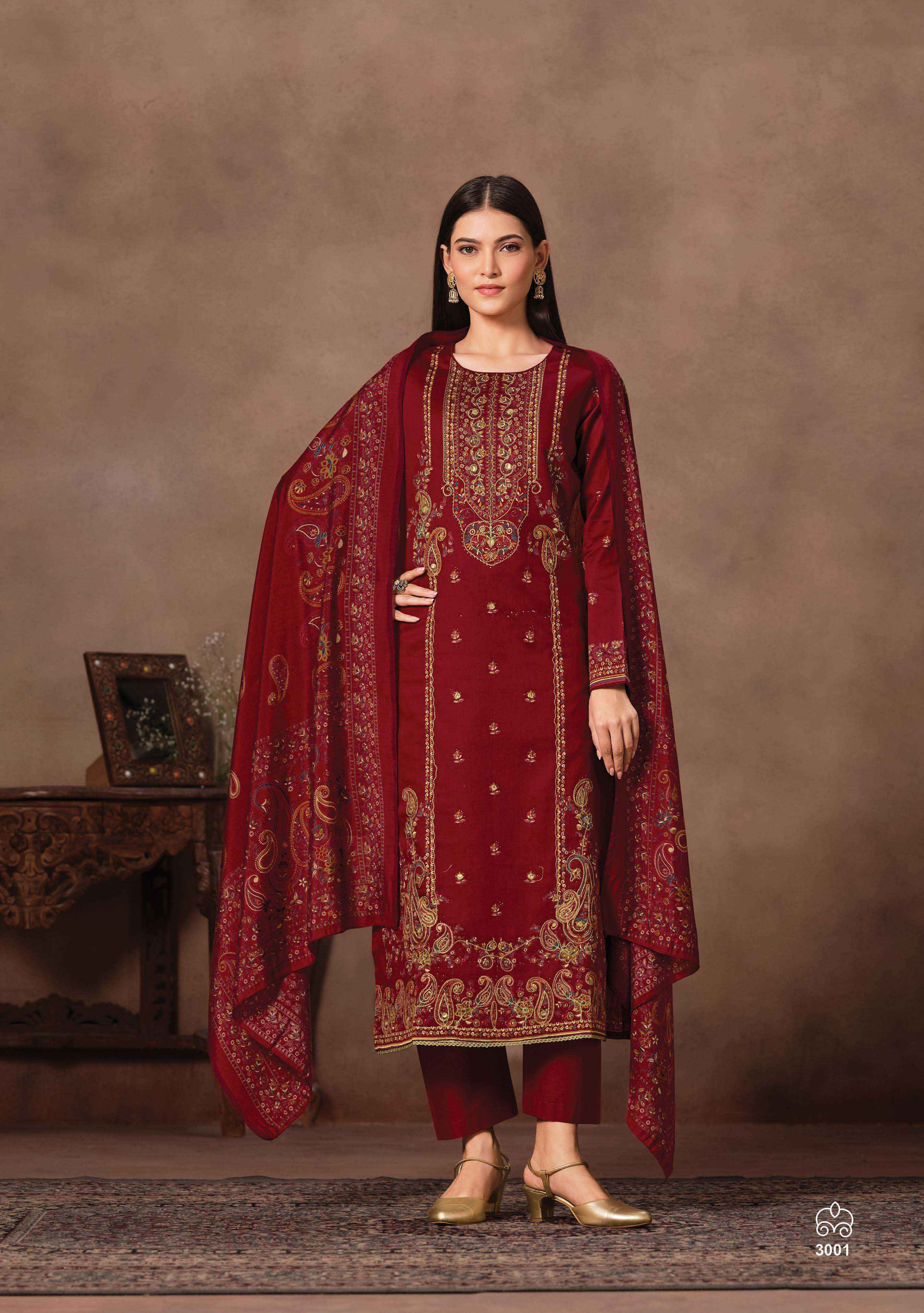 Suryajyoti Kamila Vol 3 Jam Satin Dress Material Wholesale Collection ( 6 Pcs Catalog )