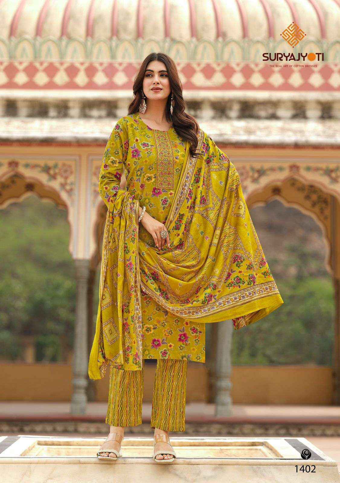 Suryajyoti Nikhaar Vol 14 Readymade Cotton Dress Collection ( 10 Pcs Catalog )