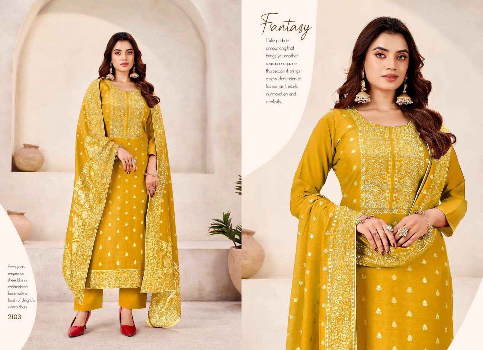 Tanishk Fashion Mayra Pure Muslin Jacquard Dress Material Wholesale Online Price ( 4 Pcs Catalogue )