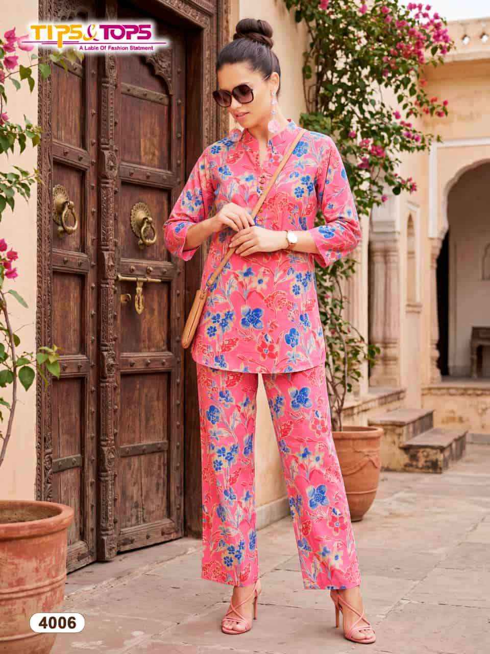 Tips And Tops Cotton Trends Vol 4 Cotton Co Ord Set Wholesale Surat ( 6 Pcs Catalogue )