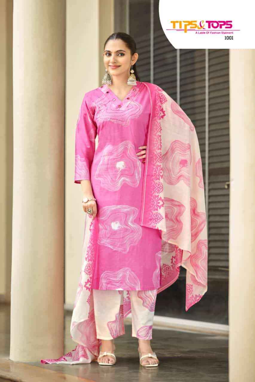 Tips And Tops Summer Stories Cotton Readymade Suits Wholesale Price ( 6 Pcs Catalogue )