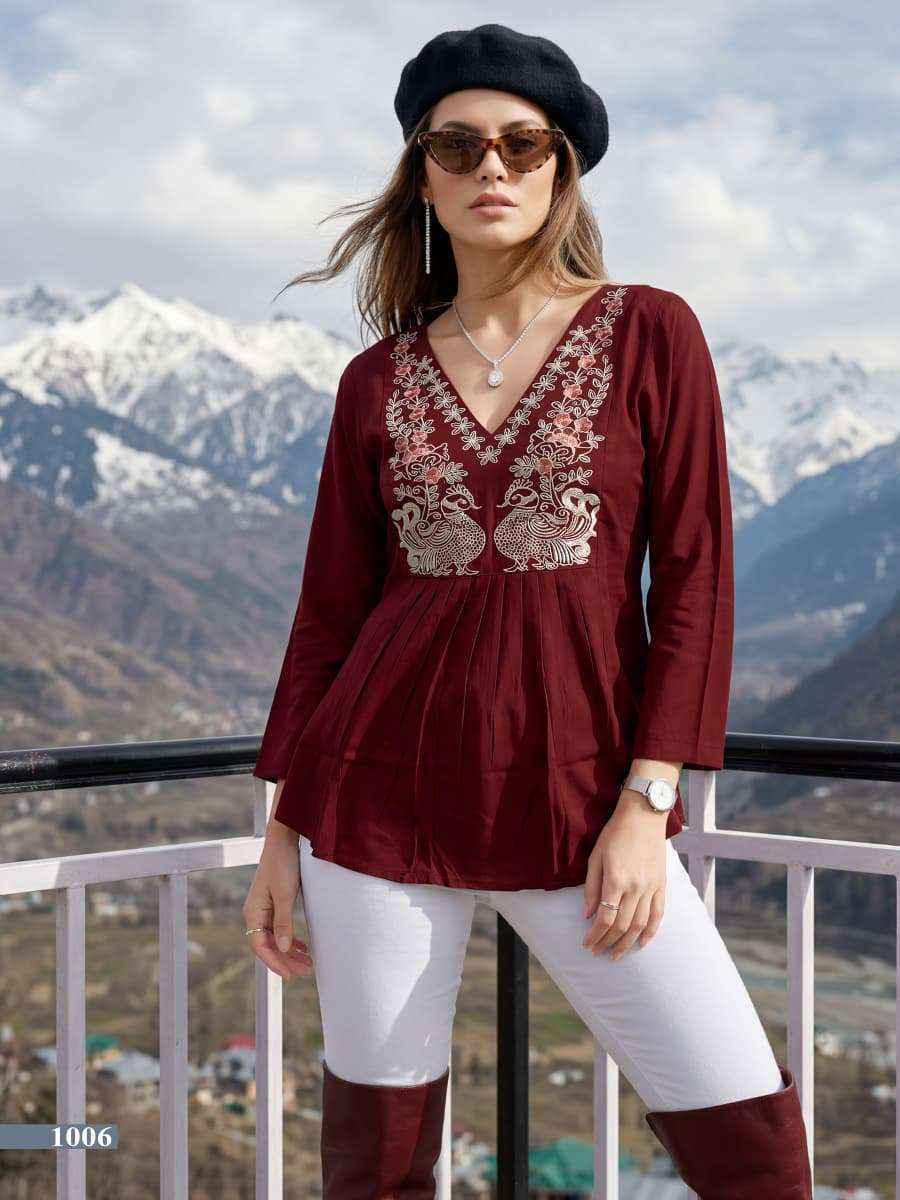 Tips & Tops Pulpy Vol 16 Rayon Top Wholesale Supplier ( 8 pcs Catalogue )