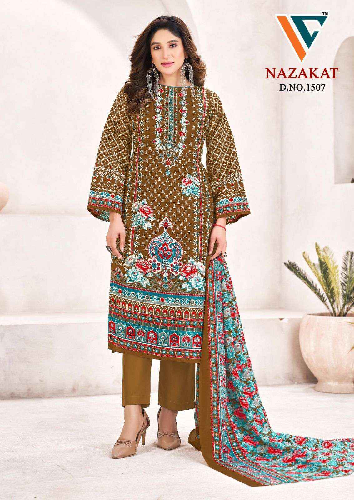 Vandana Creation Nazakat Vol 15 Cotton Dress Material Wholesale Collection ( 8 Pcs Catalog )