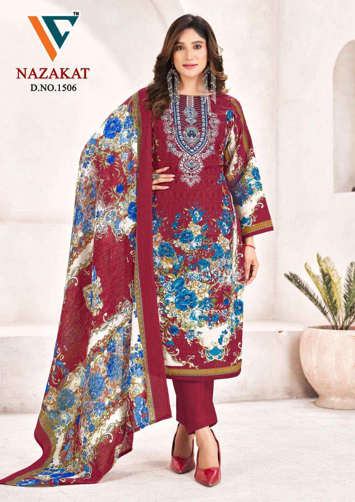 Vandana Creation Nazakat Vol 15 Cotton Dress Material Wholesale Collection ( 8 Pcs Catalog )