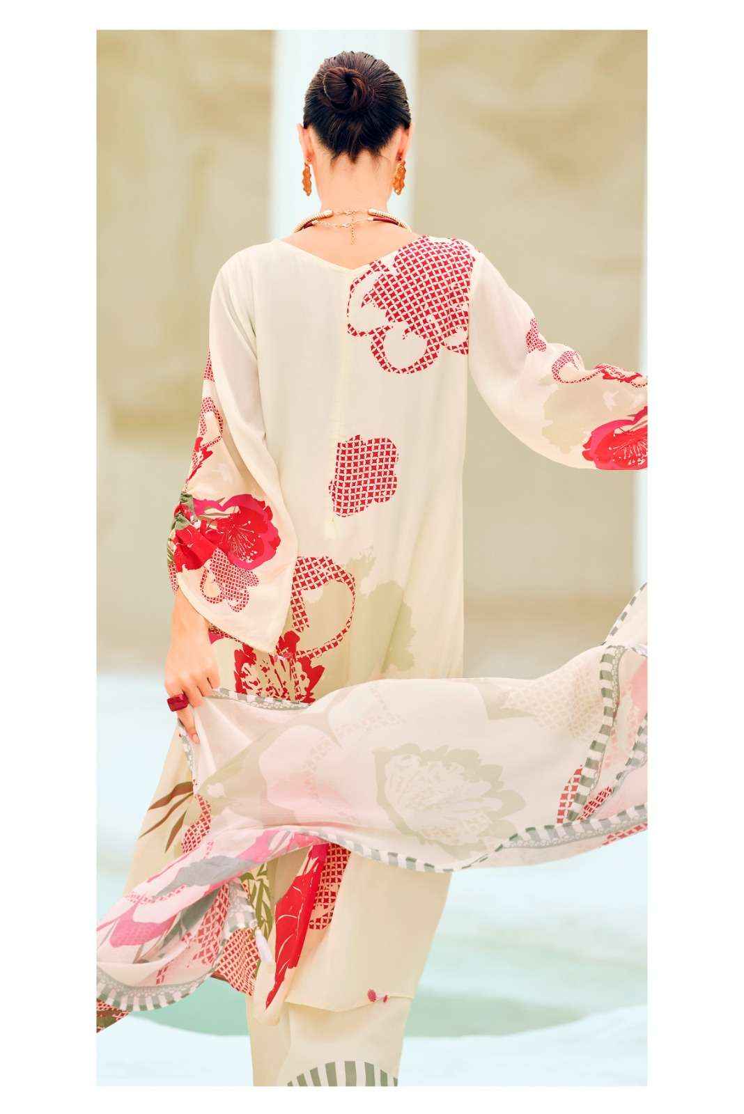 Varsha The Print Stories Discostar Digital Printed Crape Silk Suit Collection ( 4 Pcs Catalog )