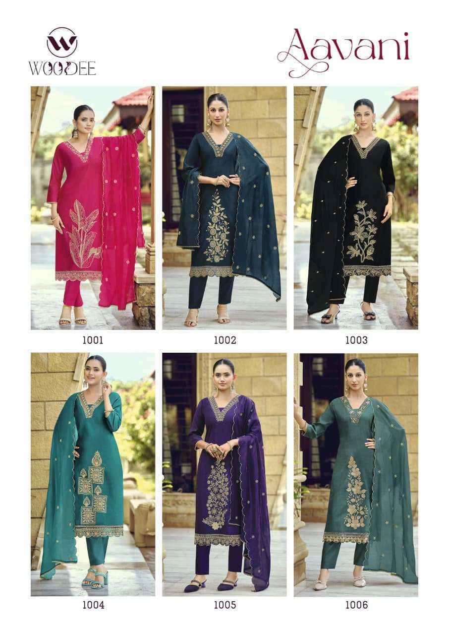 Woodee Fashion Aavani Viscose Readymade Suits Wholesale Online Price ( 6 pcs catalogue )