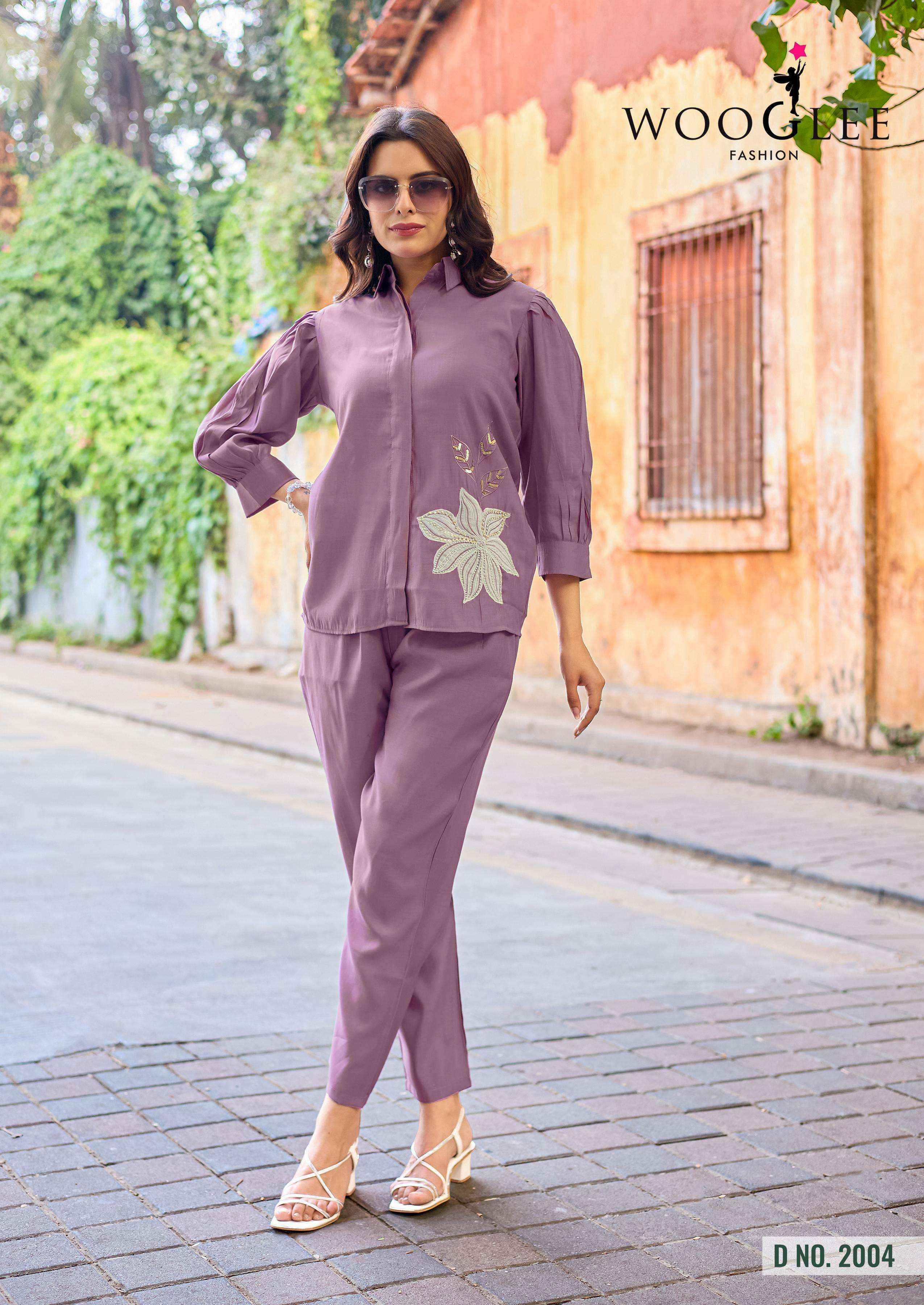 Wooglee Fashion High Look Viscose Silk Co ord Set Wholesale ( 6 pcs Catalogue )
