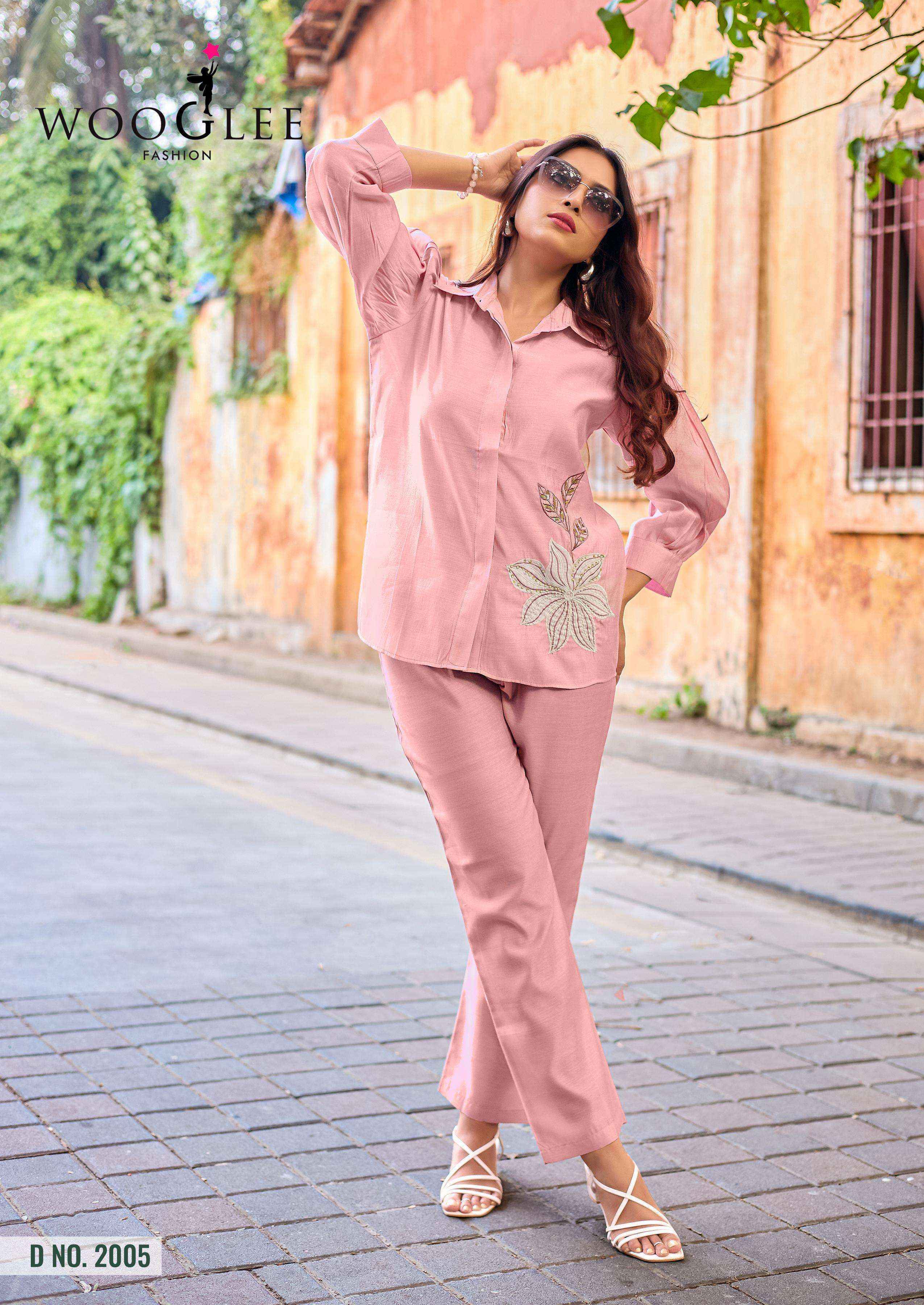 Wooglee High Look Viscose Silk Co ord Set Wholesale Price ( 6 pcs Catalogue )
