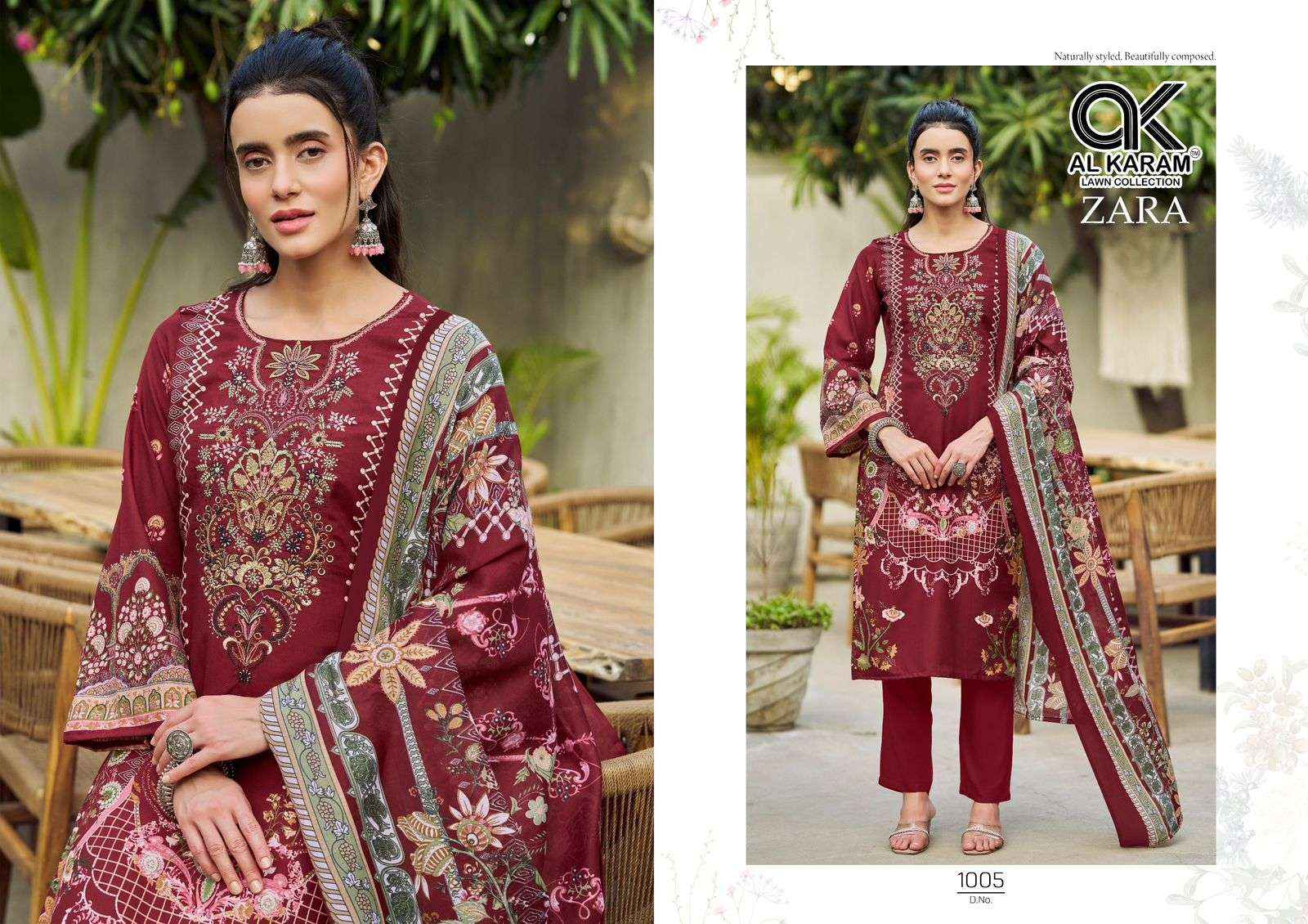 Al Karam Zara Fancy Rayon Dress Material Wholesale Collection ( 6 Pcs Catalog )
