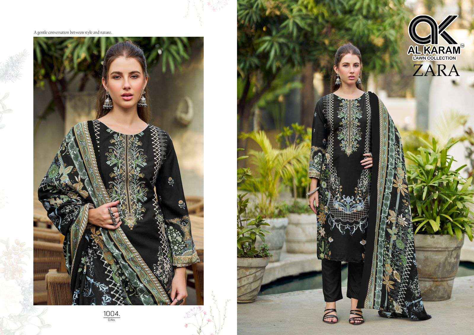 Al Karam Zara Fancy Rayon Dress Material Wholesale Collection ( 6 Pcs Catalog )