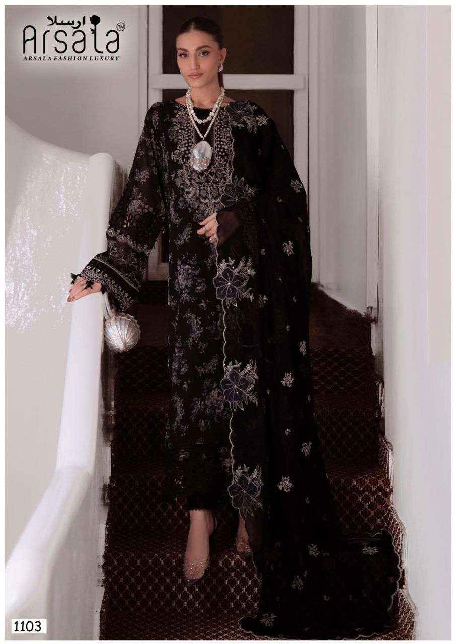 Arsala Amira Vol 11 Pure Lawn Cotton Pakistani Dress Material Wholesale Price ( 6 Pcs Catalogue )