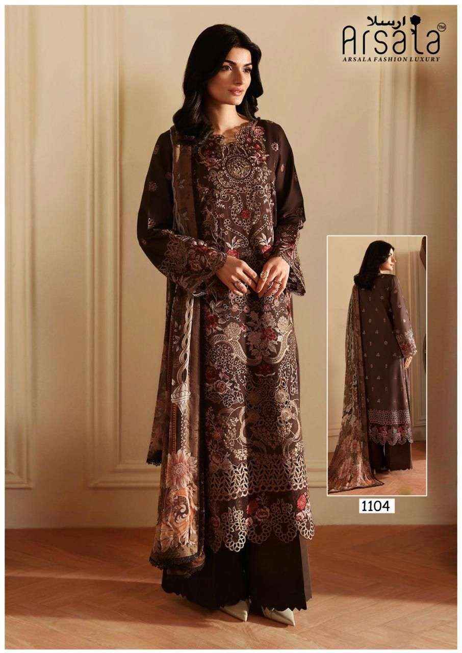 Arsala Amira Vol 11 Pure Lawn Cotton Pakistani Dress Material Wholesale Price ( 6 Pcs Catalogue )