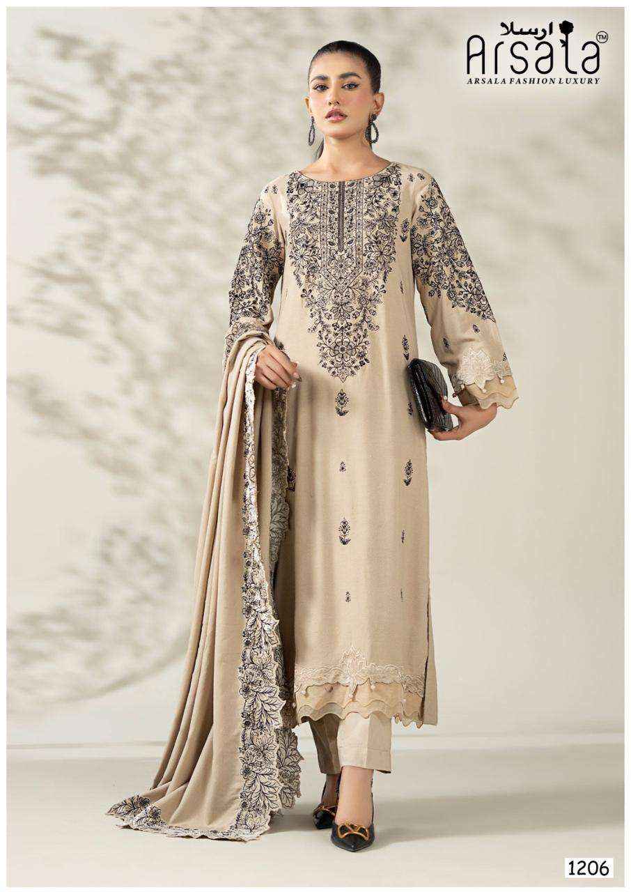 Arsala Amira Vol 12 Pure lawn Cotton Kurti Pant Dupatta Set Collection ( 6 Pcs Catalog ) 