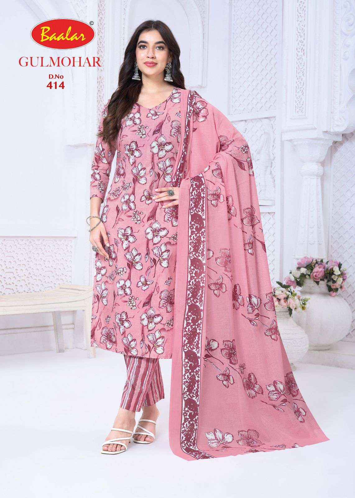 BAALAR GULMOHAR VOL 4 LAWN COTTON DIGITAL PRINT Dress Material Wholesale Collection ( 12 Pcs Catalog )