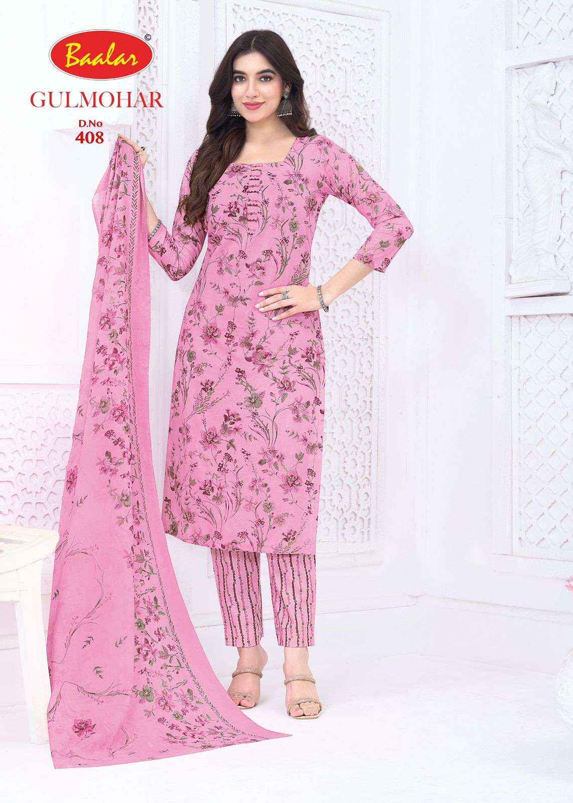 BAALAR GULMOHAR VOL 4 LAWN COTTON DIGITAL PRINT Dress Material Wholesale Collection ( 12 Pcs Catalog )