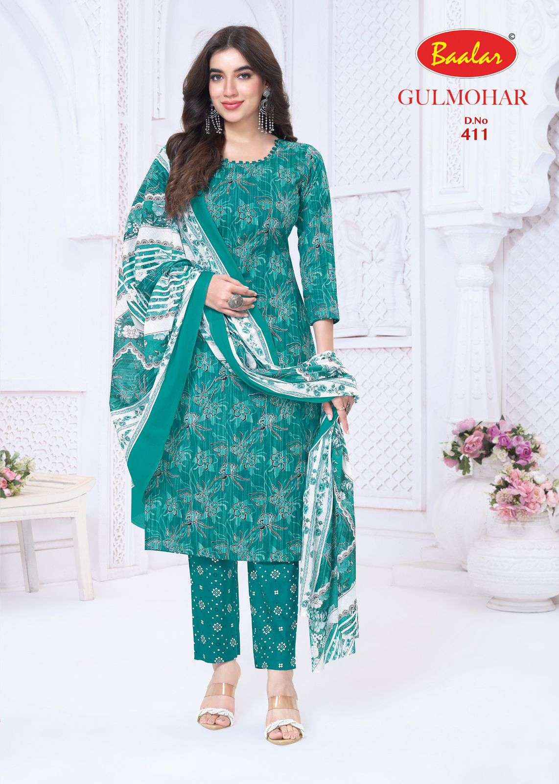 BAALAR GULMOHAR VOL 4 LAWN COTTON DIGITAL PRINT Dress Material Wholesale Collection ( 12 Pcs Catalog )