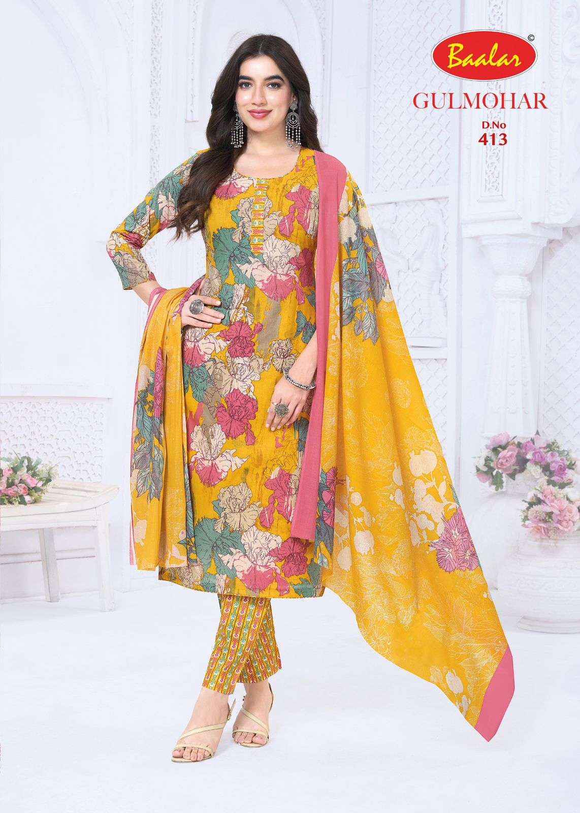 BAALAR GULMOHAR VOL 4 LAWN COTTON DIGITAL PRINT Dress Material Wholesale Collection ( 12 Pcs Catalog )