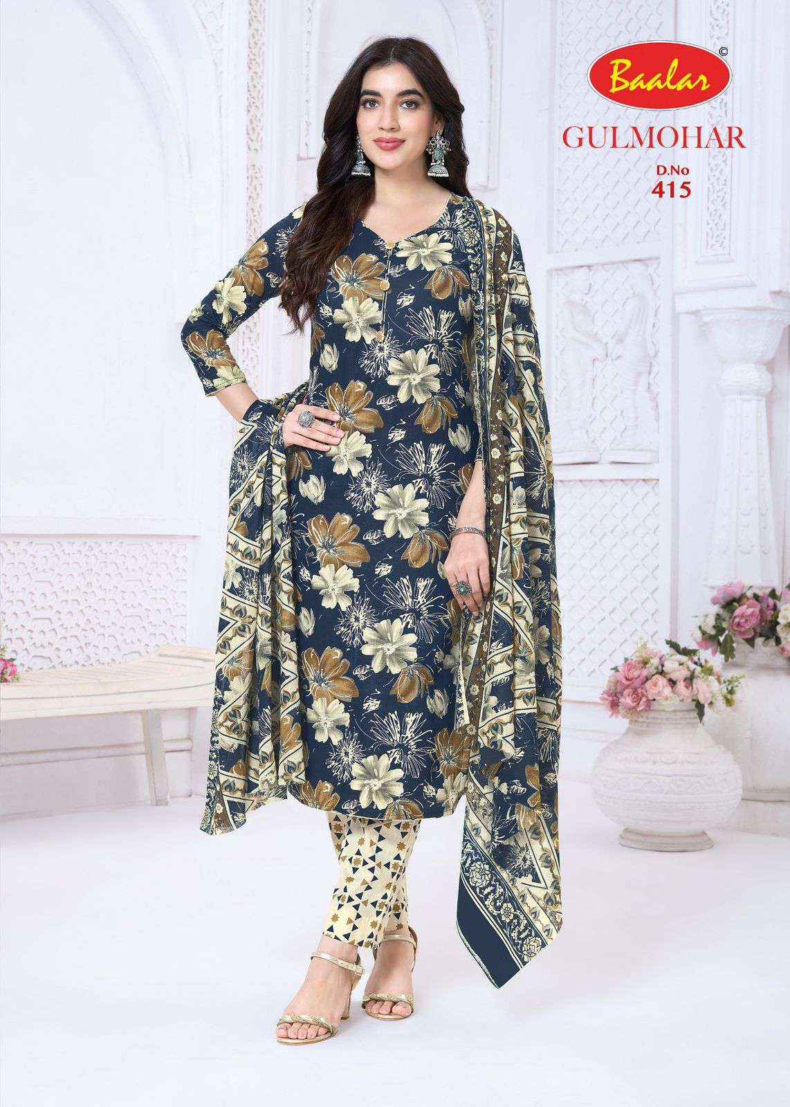 BAALAR GULMOHAR VOL 4 LAWN COTTON DIGITAL PRINT Dress Material Wholesale Collection ( 12 Pcs Catalog )