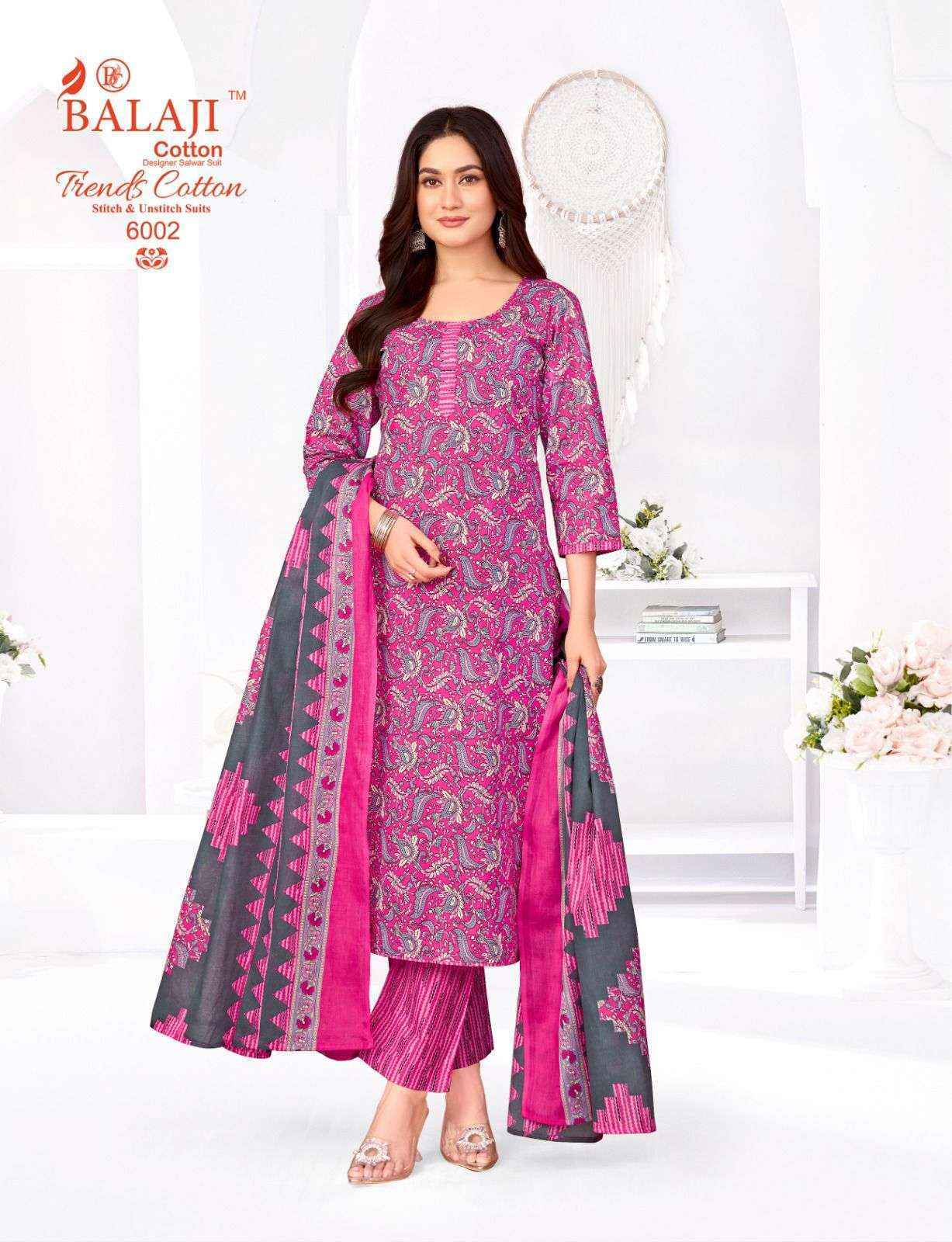 Balaji Trends Cotton Vol 6 Cotton Readymade Suits Wholesale Price ( 12 pcs Catalogue )