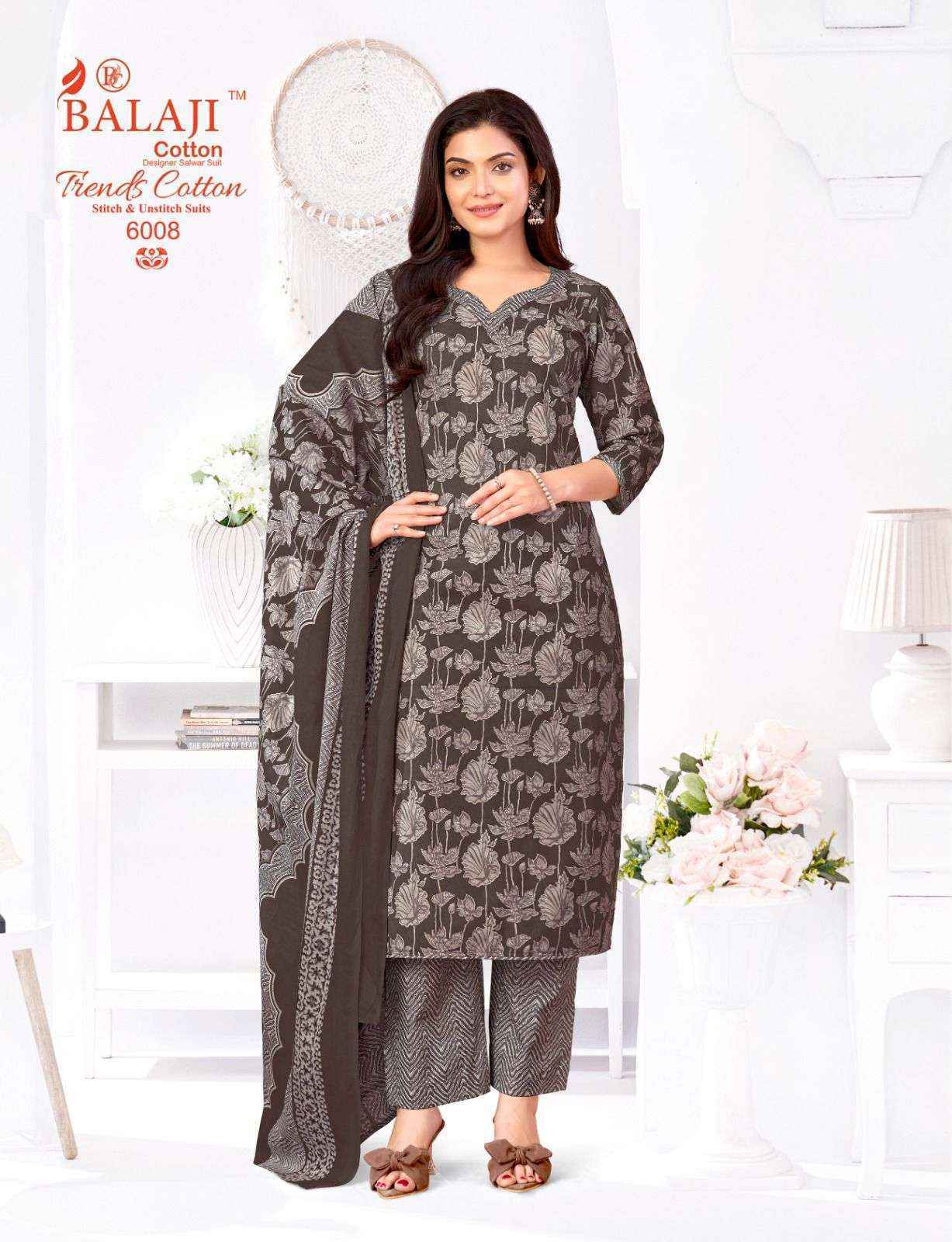 Balaji Trends Cotton Vol 6 Cotton Readymade Suits Wholesale Price ( 12 pcs Catalogue )