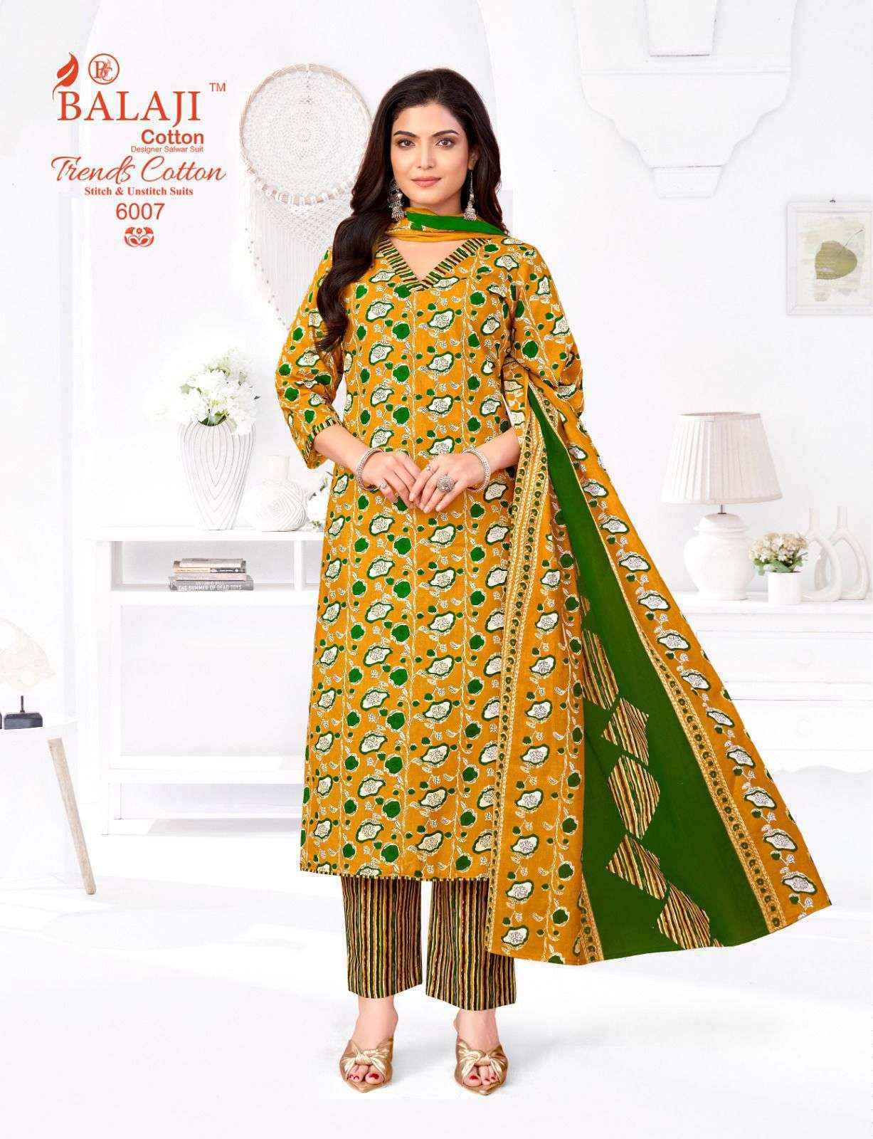 Balaji Trends Cotton Vol 6 Cotton Readymade Suits Wholesale Price ( 12 pcs Catalogue )
