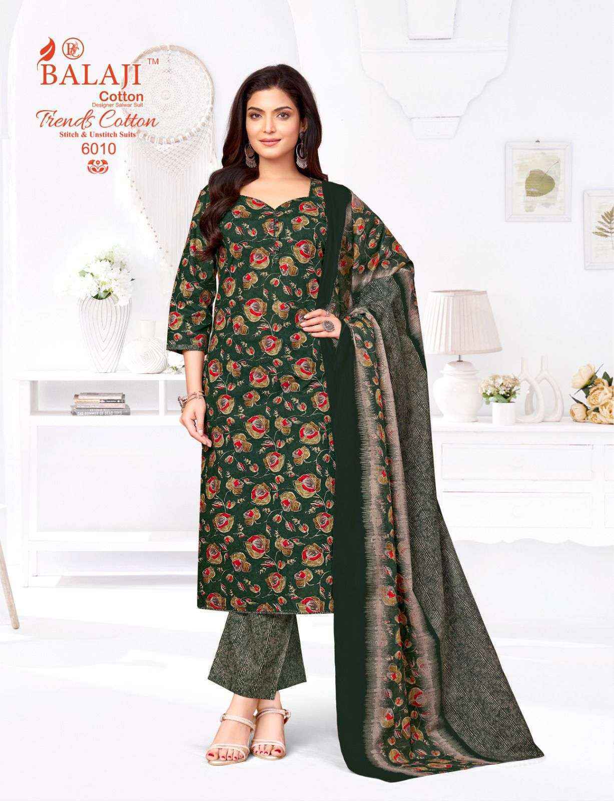 Balaji Trends Cotton Vol 6 Cotton Readymade Suits Wholesale Price ( 12 pcs Catalogue )