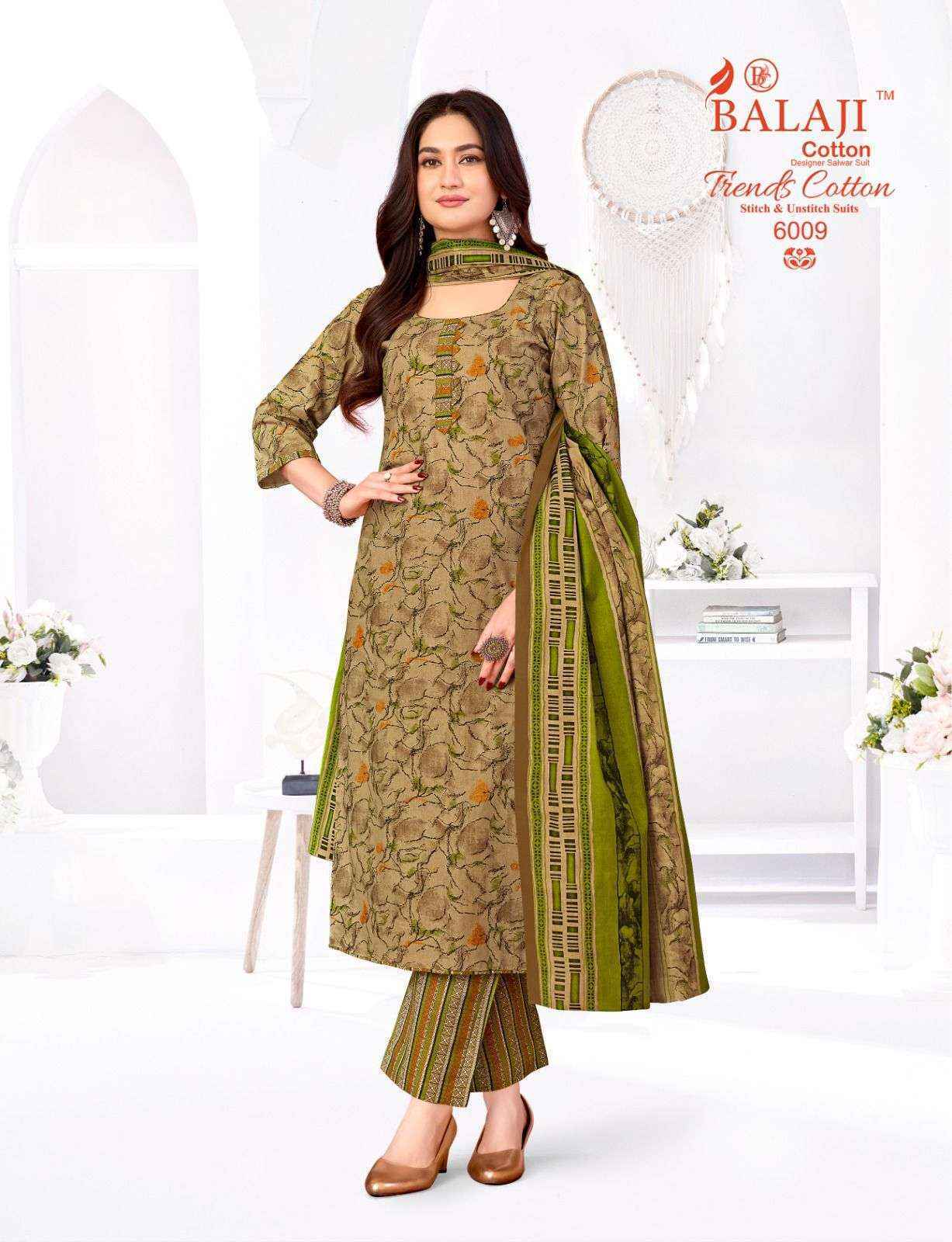 Balaji Trends Cotton Vol 6 Cotton Readymade Suits Wholesale Price ( 12 pcs Catalogue )
