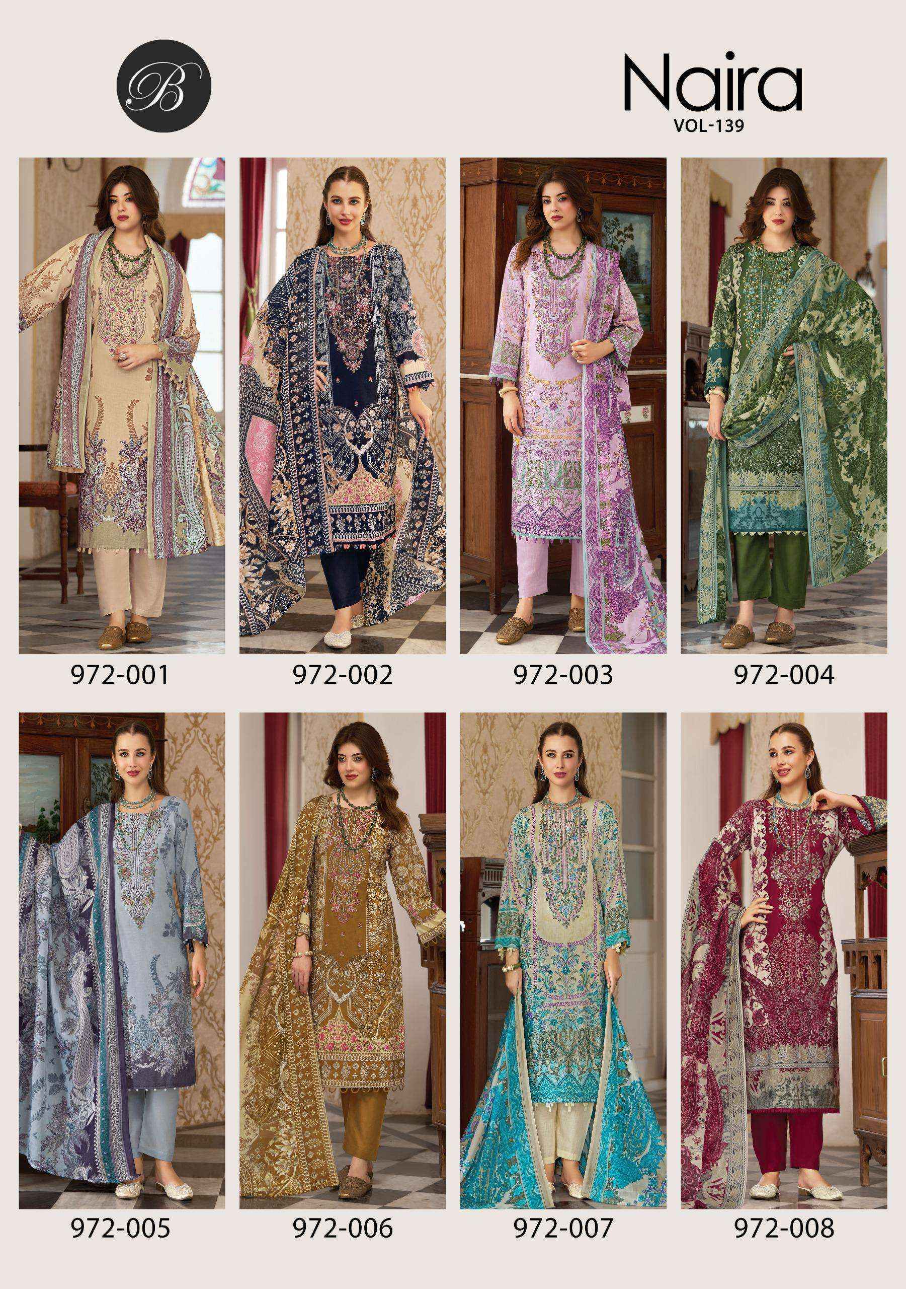 Belliza Naira Vol 139 Cotton Dress Material Wholesale Collection ( 8 Pcs Catalog )
