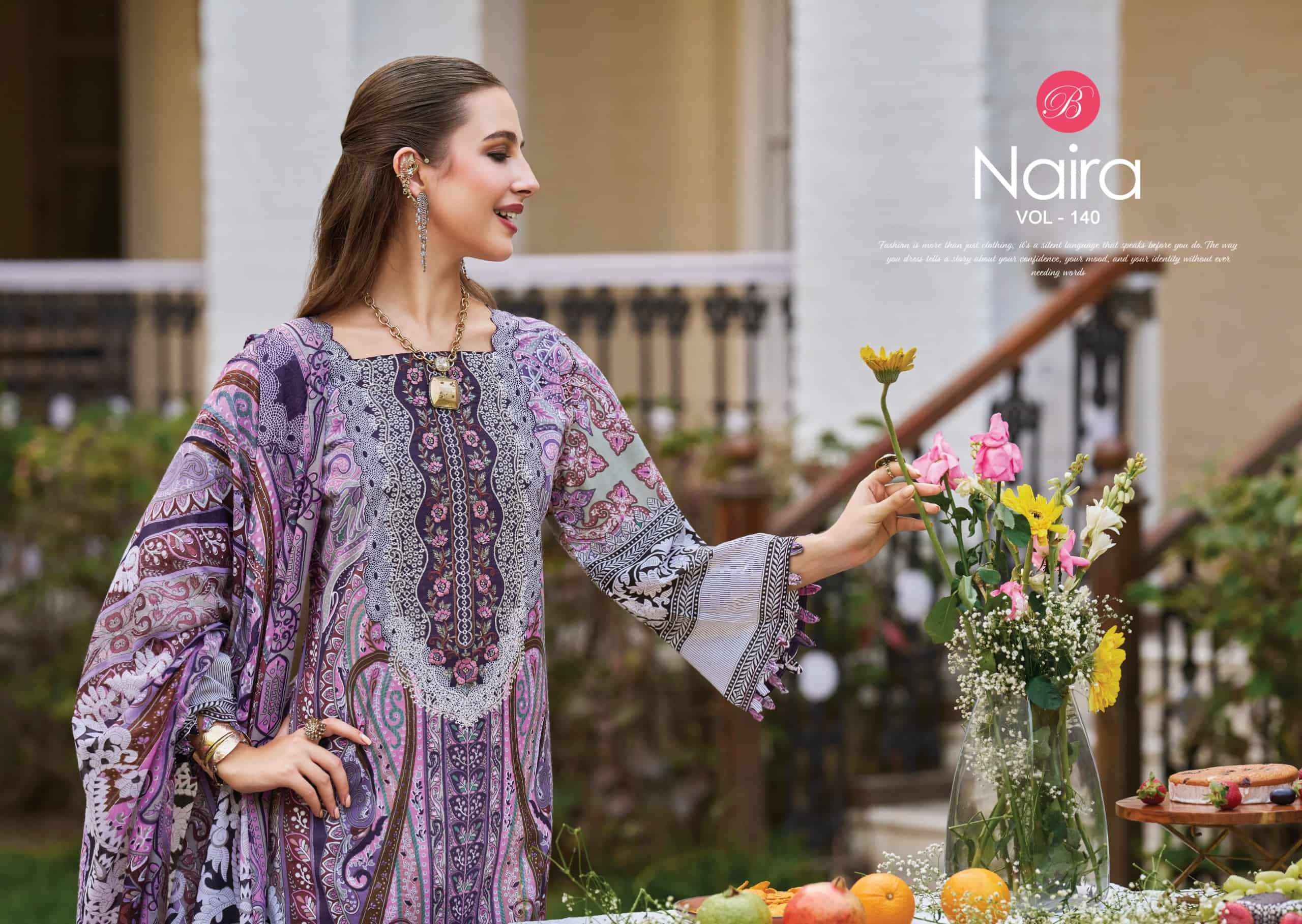 Belliza Naira Vol 140 Fancy Cotton Dress Material wholesale Collection ( 8 Pcs Catalog )