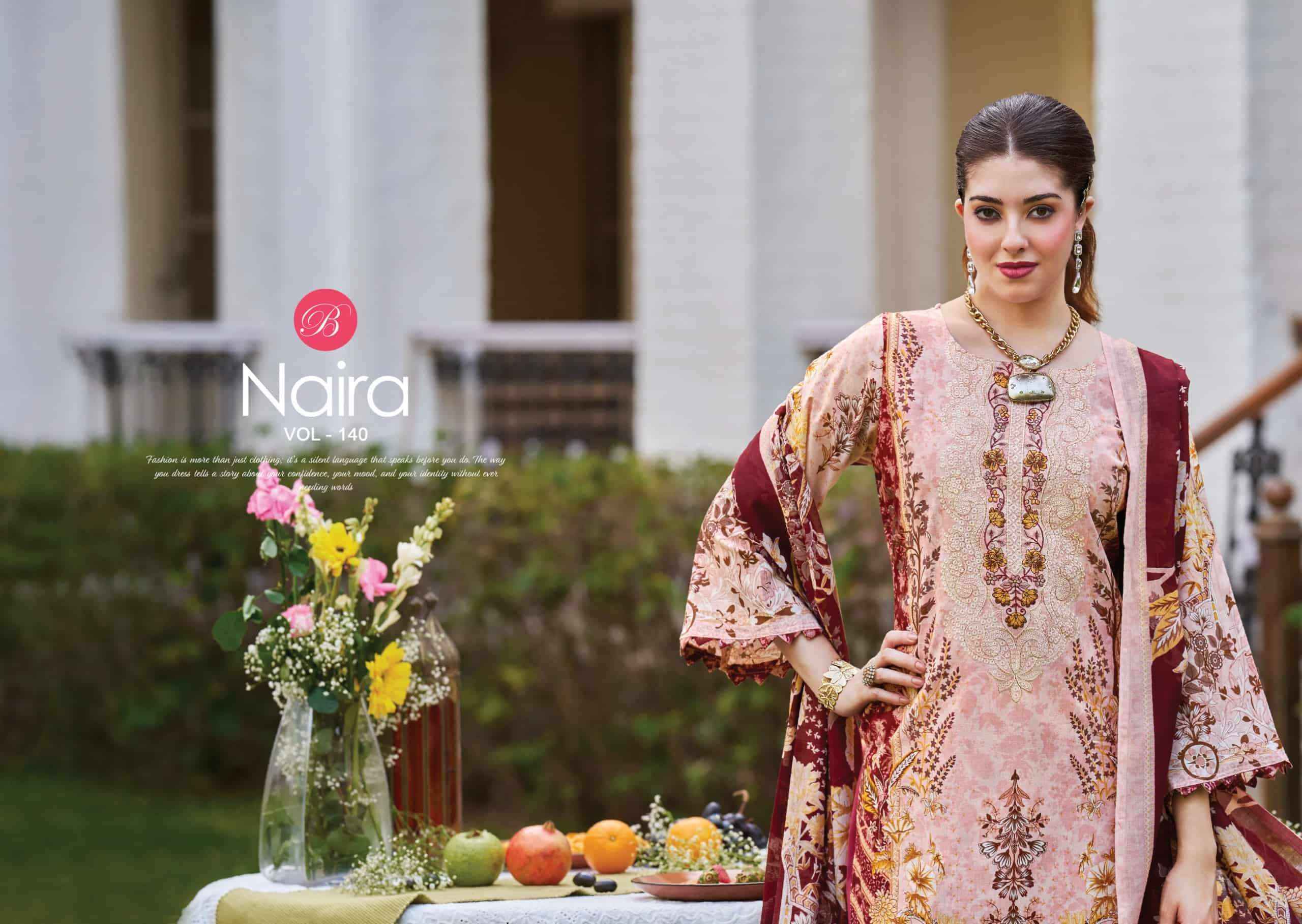 Belliza Naira Vol 140 Fancy Cotton Dress Material wholesale Collection ( 8 Pcs Catalog )