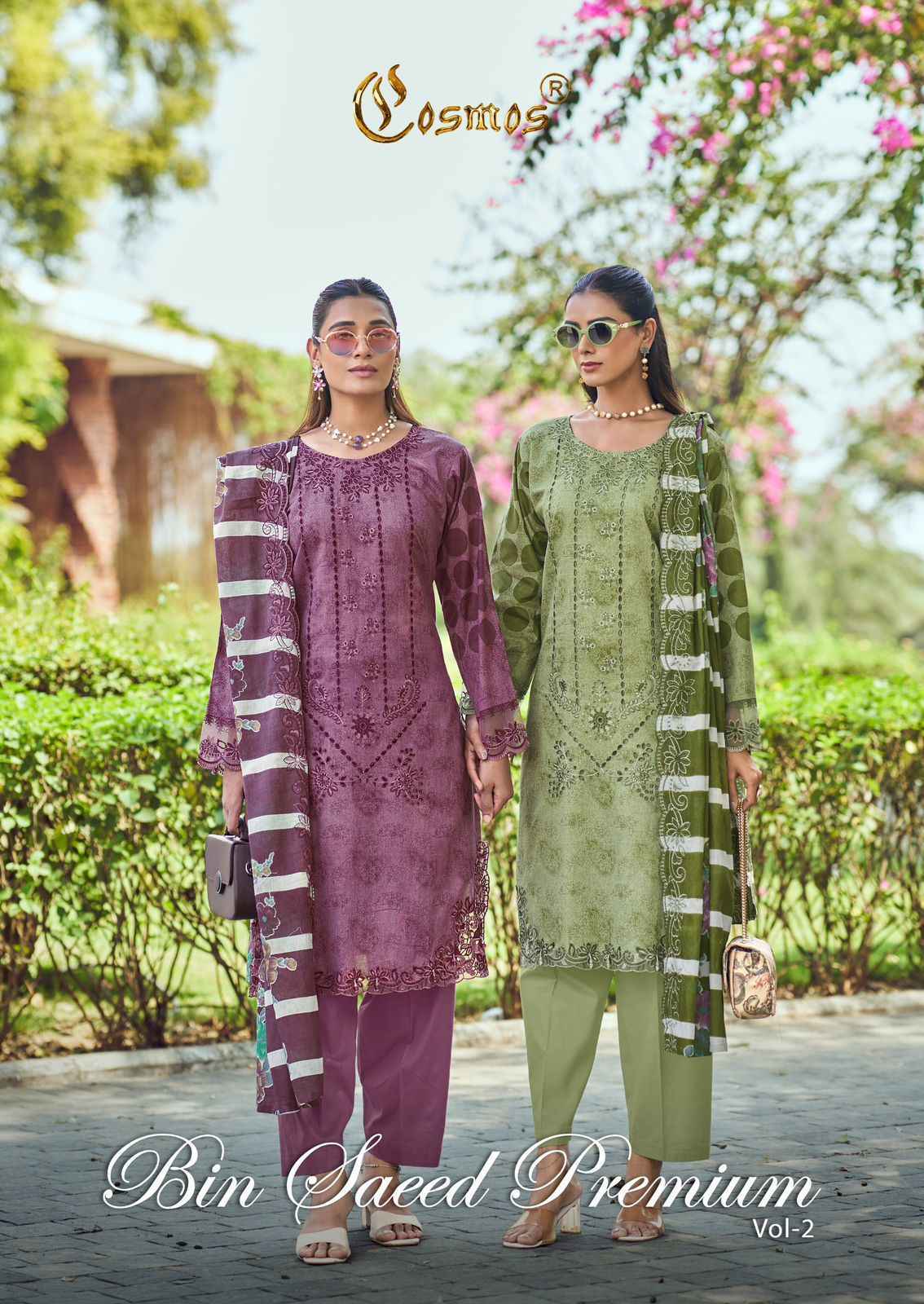 Cosmos Bin Saeed Premium Vol 2 Cotton Dress Material Wholesale Price ( 6 pcs Catalogue )