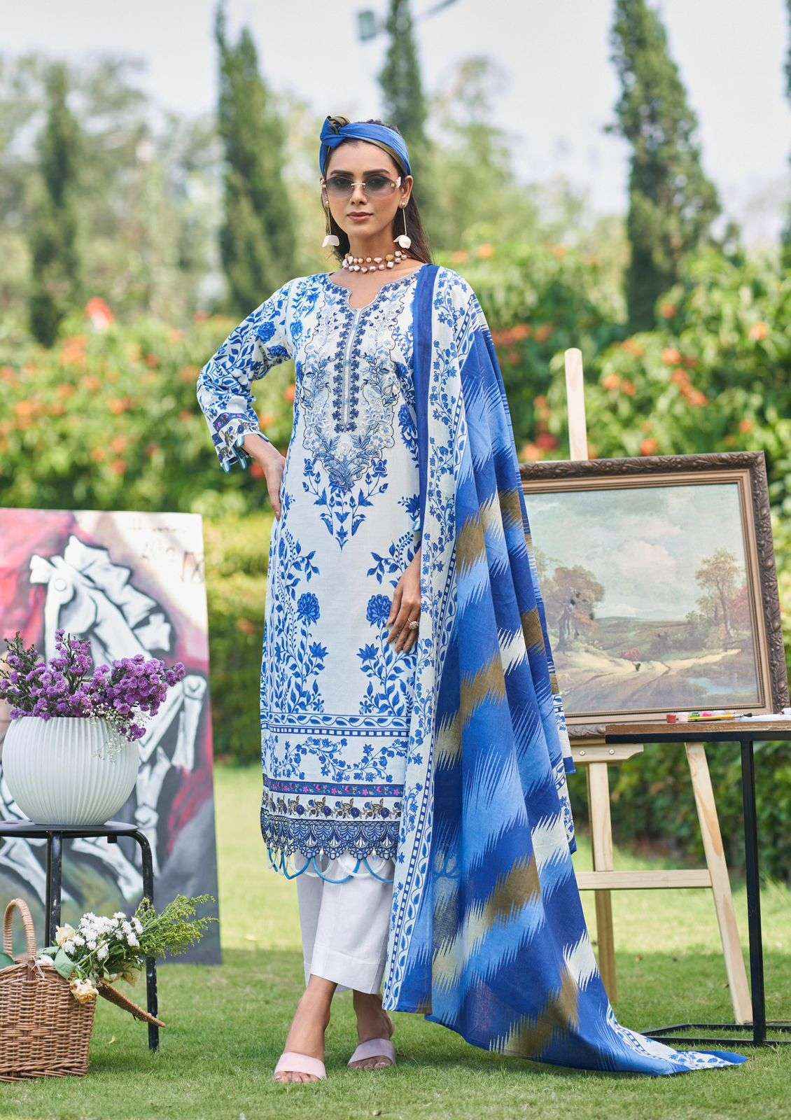 Cosmos fashion Jazmin Vol 2 Lawn Cotton Dress Material Wholesale price ( 6 pcs Catalogue )